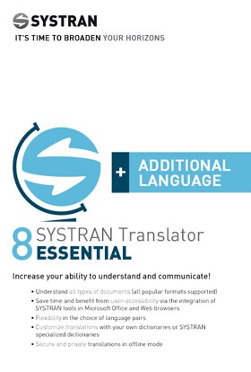 
    SYSTRAN 8 Translator Essential - Additional Language Pair - English <> Italian
