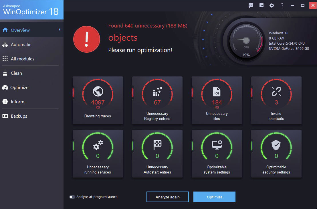ashampoo winoptimizer 18 free ashampoo winoptimizer 18 free